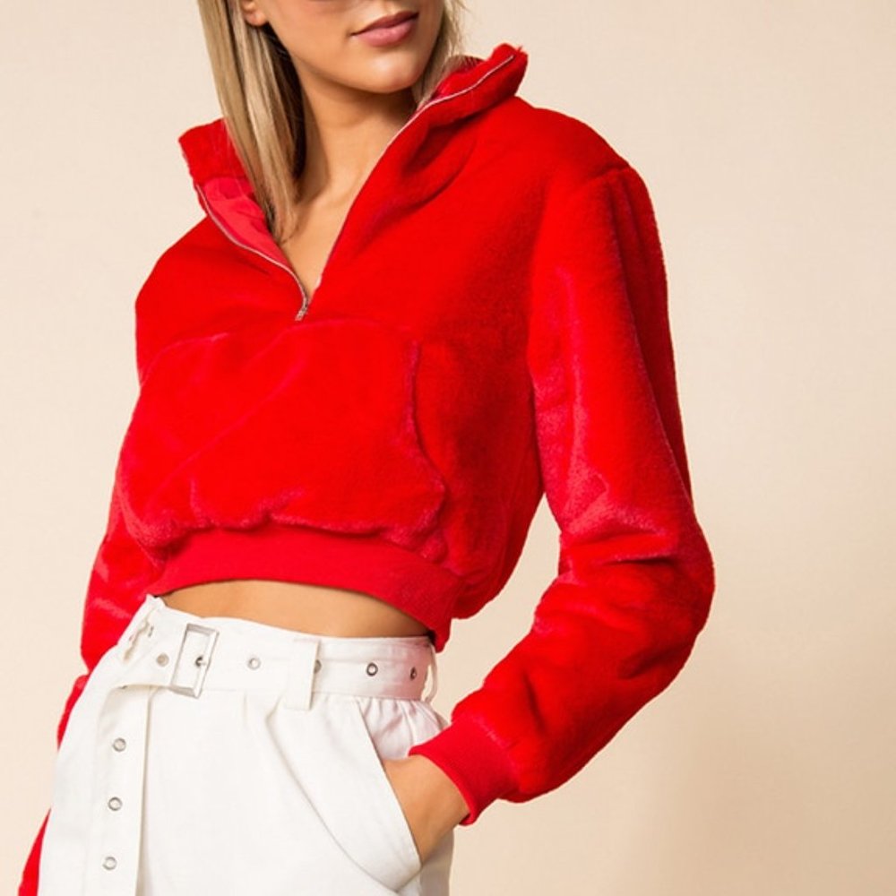 superdown faith cropped jacket - sz xs - NWOT